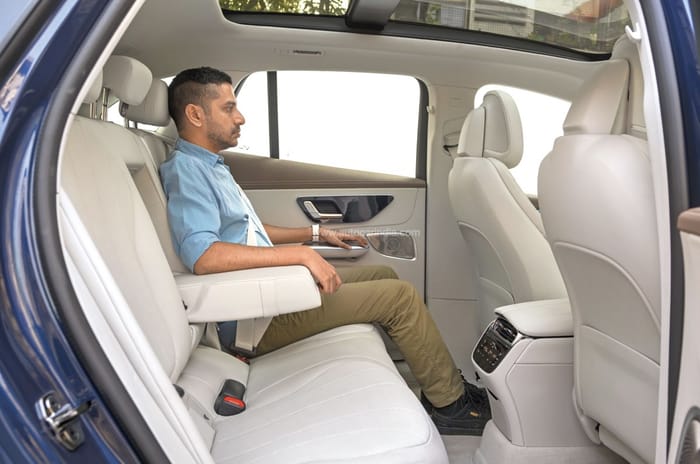 Mercedes-Benz EQE SUV rear seat